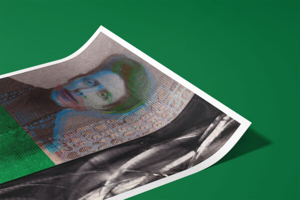 SCANZ 09 abstract kunstwerk gedrukt op katoenpapier